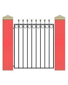 Kingston with bushes - Single Gate