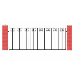 Mayfair Double Gates - Made To Measure | Wrought Iron Gates | Wrought ...