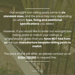 Wrought Iron Railing Posts | Wrought Iron Railings | Posts And Railings ...